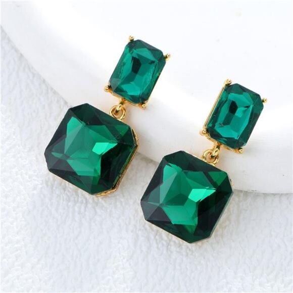 Rhinestone Chandelier Earrings - Picture 1 of 5